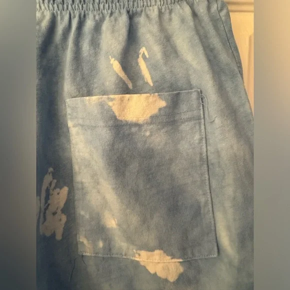 Sporty & Rich Blue Tie Dye Gym Shorts Size Small - Picture 8 of 10